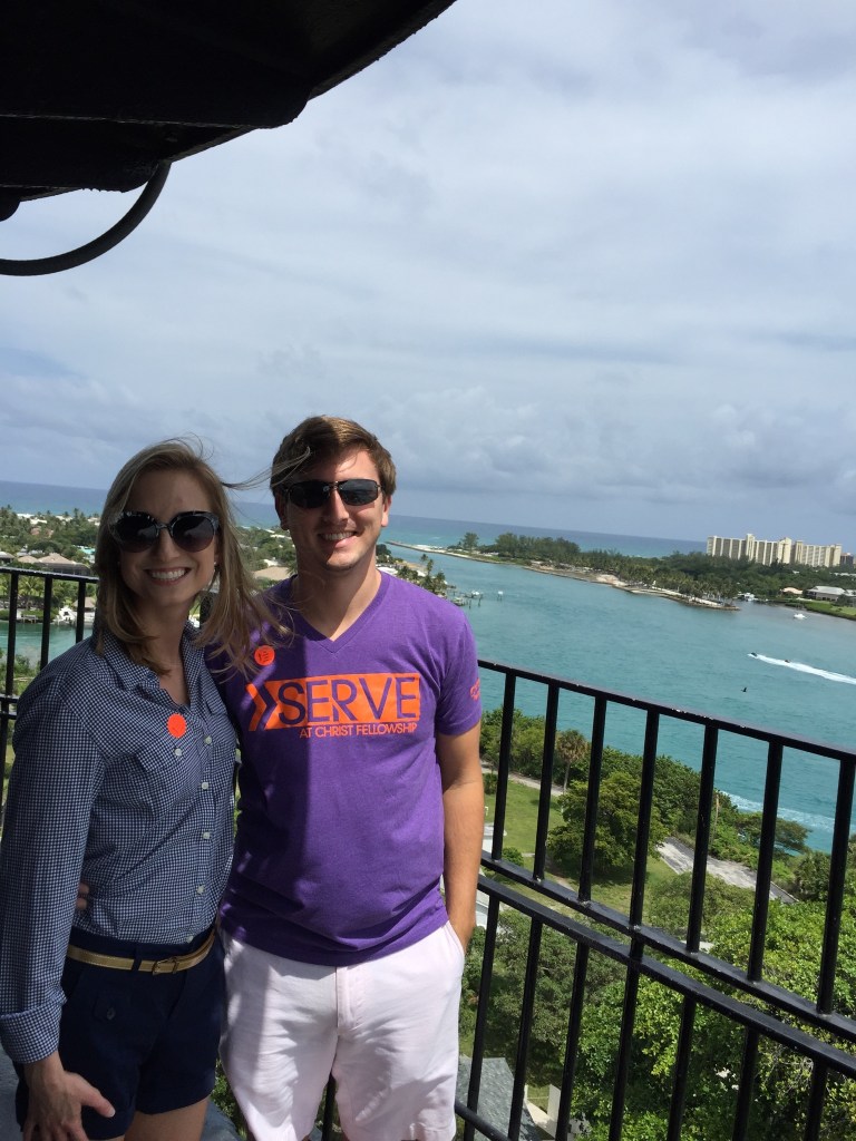P and myself at the top of the Jupiter Lighthouse in June 2015.