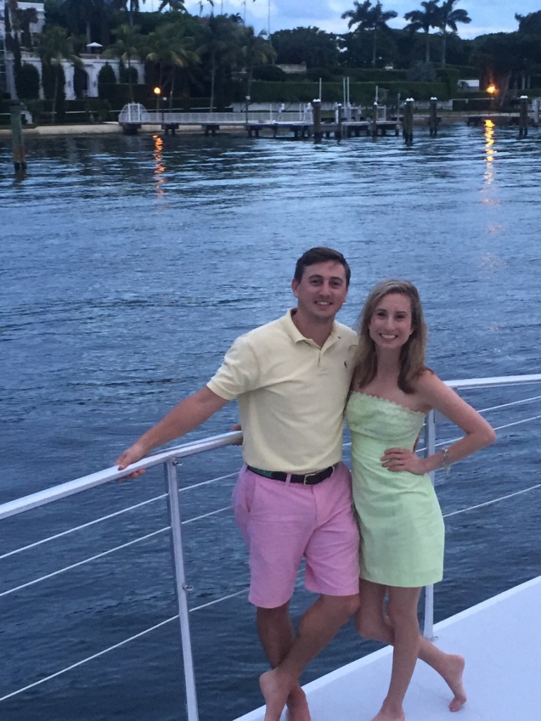 P and I getting acquainted with our sea legs.