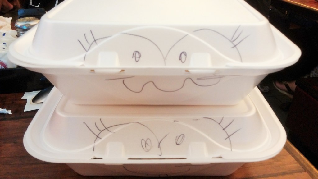 Our very happy leftovers